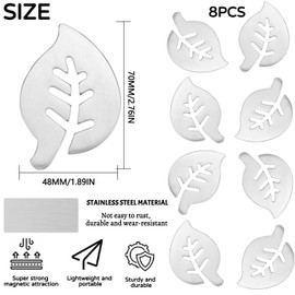 TUZHE Pack of 8 Tablecloth Weights Outdoor Extra Heavy Magnetic Tablecloth Clip Stainless Steel Table Cloth Weight Curtains Weighted Approx. 45 g (Sheet)