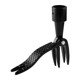 Lotsdonxia Stand-Up Weed Puller Tool - 4-Claw Ergonomic Garden Weeder for Deep Root Removal, Detachable Root Grabber, No-Bend Weeding for Lawns, Patios & Flower Beds, Handle Not Included (Black)