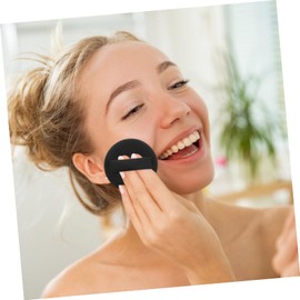 Gatuida Leather Soft Crystal Velvet Replacement Makeup Sponges 8pcs for Loose Powder Application for Women's Cosmetics Tools