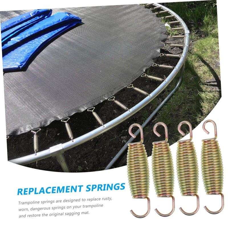 BESPORTBLE Trampoline Spring Replacement Zinc Coated Steel Springs Bounce Activity