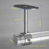Aopin Closet Rod Brackets, 25mm/1" Curtain Rod Ceiling-Mount Brackets, Stainless