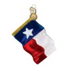 Old World Christmas Texas State Flag Glass Blown Ornament