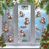 CRASPIRE 8 Sheets 8 Styles Owl Window Decals Christmas Hat