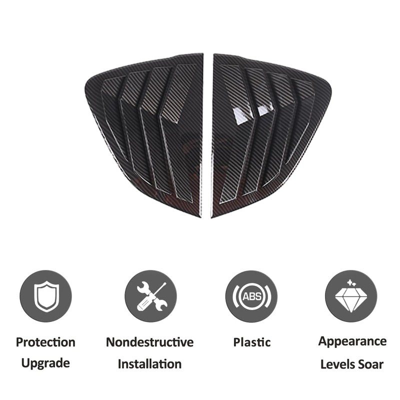 Car Rear Side Window Louvers For M@zda MX-5 ND 2015-2023