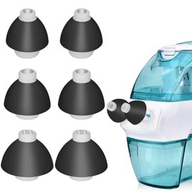 3 Pairs Nose Pillows Compatible with Navage Nasal Care - High Grade Silicone Nose Buds Sinus Pillows Compatible with Navage Nasal Irrigation System (Small, Standard, Extra Large) in Black & White