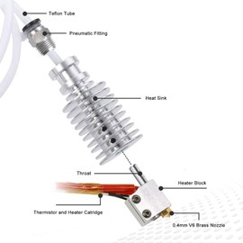 iMetrx Kobra Max/Kobra Plus/Vyper Hotend Hotend 24V V5 J-Head with 7 Pieces Volcano Nozzle for Anycubic Vyper/Kobra Max/Kobra Plus Hotend 3D Printer Accessories Upgrades