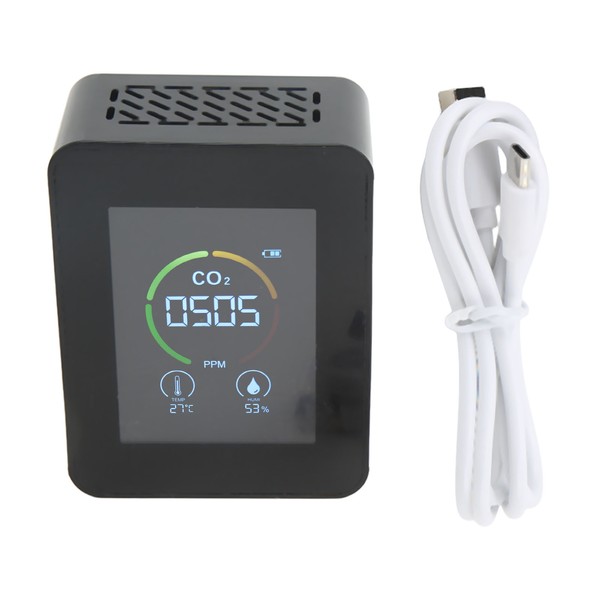 Carbon Dioxide Detector Large Screen Semiconductor Sensor Air Quality Monitor