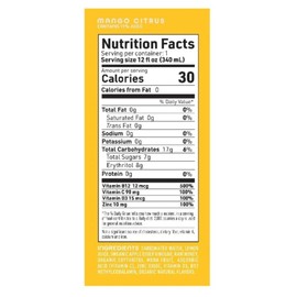 Life Cider | 12 Pack (12 Fl Oz) | Mango Citrus | Sparkling Apple Cider Vinegar Beverage | Digestive Health & Immunity Benefits | Low Calorie & Low Carb Drinks | Vitamins C, D3, Zinc, B12