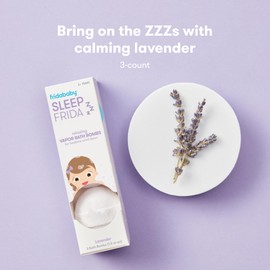 Frida Baby Natural Sleep Bath Bombs, Lavender Essential Oil Bath Bombs for Bedtime, Relaxing & Calming Shower Bombs with Aromatherapy Oil for Better Sleep