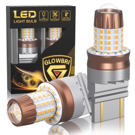 GLOWBRI 3157 LED Bulb for Reverse Lights, Super Bright 69-SMD LED Chips 600% Brighter 3156 3056 3057 4157 3047 4057 3457 for Backup Reverse Tail Parking Brake Lights (warm white)