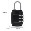 2 Pack Small Combo Locks 3 Digit Combination Lock Luggage