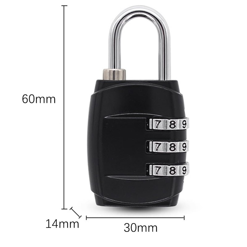 2 Pack Small Combo Locks 3 Digit Combination Lock Luggage