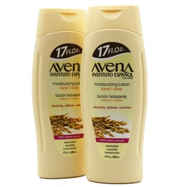 Avena Instituto Espanol Moisturizing Hand and Body Lotion, Helps Moisture Soften and Nourish your skin, 2-pack Of 17 FL Oz, 2 Bottles