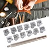 12Pcs Stamping Punch Tool Tang Dynasty Flower Design DIY Vegetable