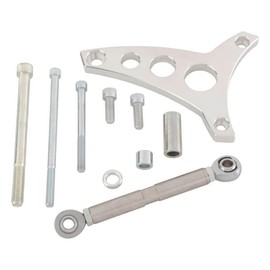 Small Block Ford Alternator Bracket for Water Pumps with Passenger Side Lower Radiator Hose 302 SBF Holes