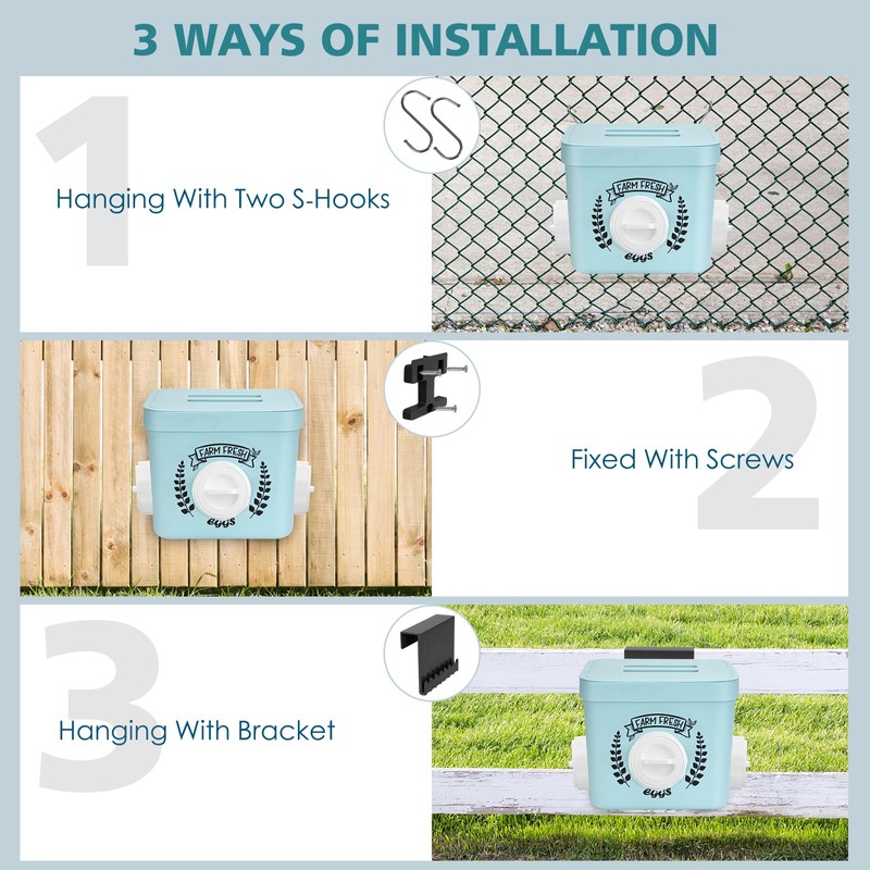 ‎Tgeyd Chicken Feeder and Chicken Waterer Set - Hanging Automatic