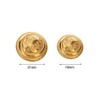 12pcs Polished Gold Anchor Buttons with Shank Vintage Style Sport