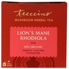Teeccino Lion’s Mane Rhodiola Tea - Rose - Caffeine-Free Mushroom