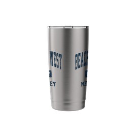 Beach Haven West New Jersey NJ Vintage Athletic Sports Desig Stainless Steel Insulated Tumbler