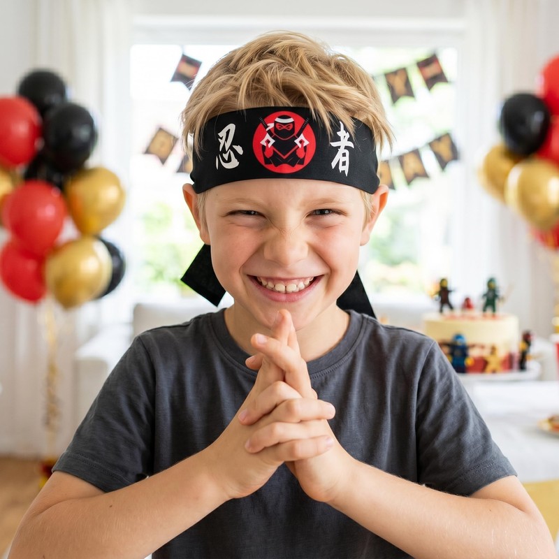 HANABASS 4 fasce Samurai in stile giapponese con design ninja