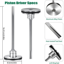 877323 Aftermarket Piston Driver For Hitachi NR83A5,NR83A2, NR83A, NR83A3 Framing Nailer, Replacement Part 890385 for Metabo HPT NR83A5, replaces 885915, 885-915, 877-323