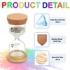 PATIKIL 5 Minute Sand Timer, Wooden Sand Watch High Borosilicate
