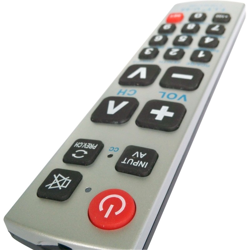 Gmatrix Big Button Universal Remote Control - Retail Packaging (U-43)