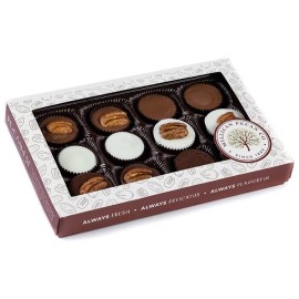 Millican Pecan Chocolate Pecan Butter Cup Candy | 12 Pcs | 8 oz Gift Box | Millican Pecan | TX - Milk Chocolate
