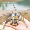 Mini Camping Gas Stove Windproof Stove Three Core Head Gas