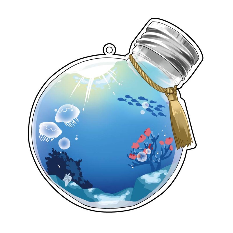 Hagoromo Acrylic Makeup Cover #Blue Lagoon No.82301