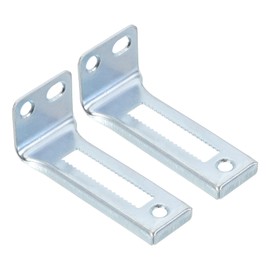 PATIKIL Bifold Door Hardware, 2Pcs 0.9 Inch Bi-Fold Door Bottom Pivot Bracket Bifold Closet Door Hardware Repair Part Kit for Folding Closet Sliding Door, Silver