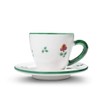 GMUNDNER KERAMIK Espresso for you Gourmet Crockery Set, Scattered Flower,