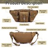 Taeku Tactical Fanny Pack, Military Waist Bag Utility Hip Pack