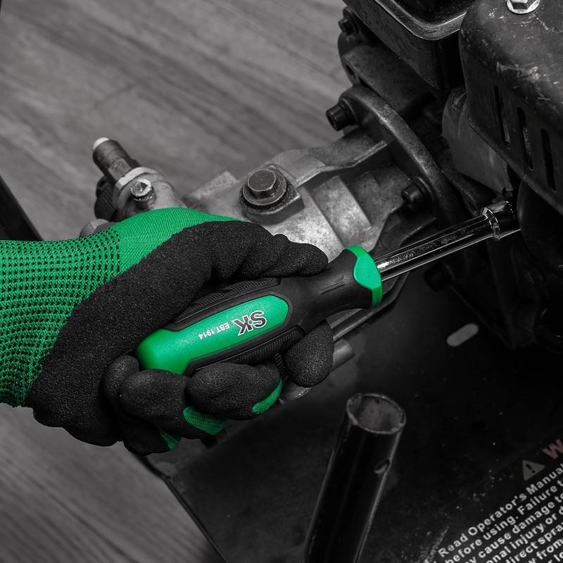 SK 7-Piece Metric Nut Driver Set, 5, 6, 7, 8,