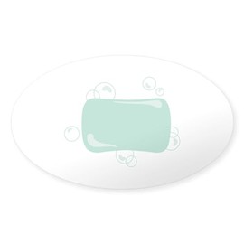 CafePress Soap Bar Sticker Sticker (Oval 50 pk)