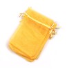 EDENKISS drawstring Organza Jewelry Pouch Bags (Gold, 2.8X3.6'')