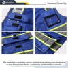 JKSafety 9 Pockets Hi-Vis Mesh Safety Vest for men and