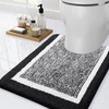 smiry Microfiber Non-Slip Bath Mats for Bathroom, Extra Soft Absorbent