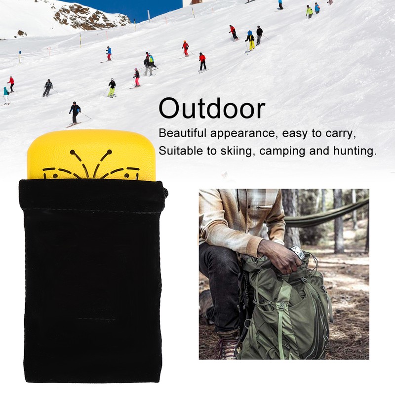 Ultralight Portable Yellow Hand Warmer Indoor Outdoor Pocket Warmer Heater