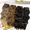MORICA Invisible Wire Hair Extensions - 20 Inch Chestnut Brown