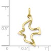 10k Yellow Gold DOVE CHARM (1IN long x 0.6IN wide)