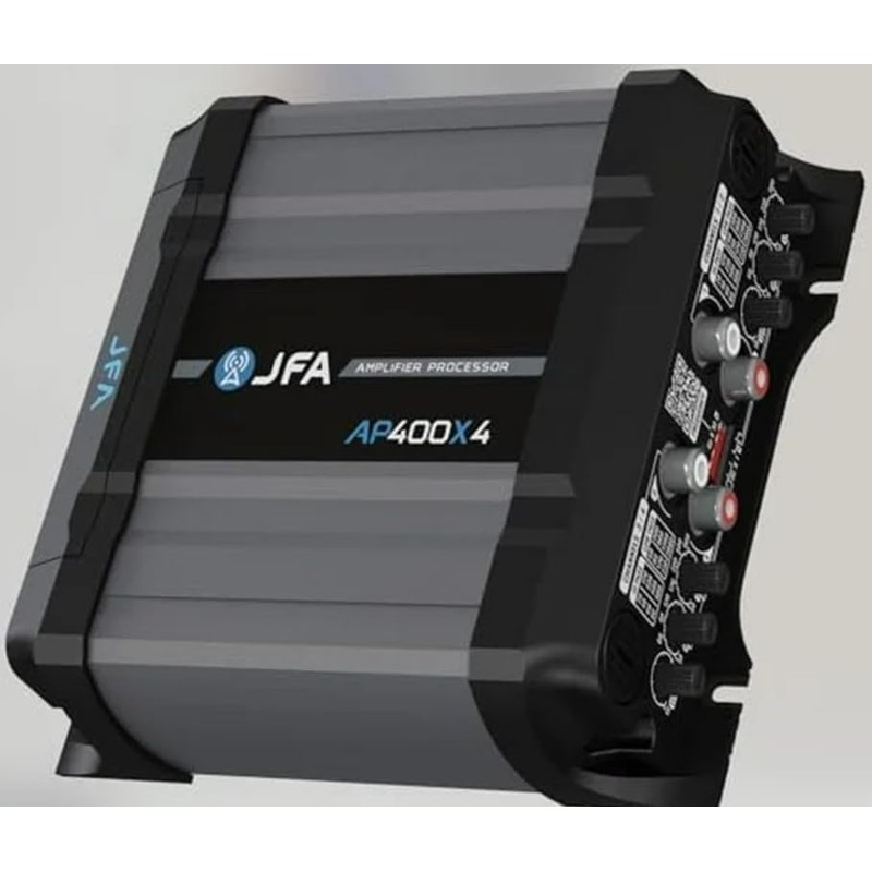 2-in-1 Built-in Audio Processor & Car Amplifier 400X4 Class D