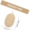2 esponjas exfoliantes de baño de luffa natural, esponja luffa