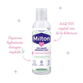 Milton Antibacterial Hand Gel 100ml – Ideal for use Before and After Feeding and Nappy Changes, or When You’re Out and About