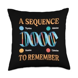 Genetic Science Gene DNA Tree Genome Science DNA Sequence Throw Pillow