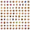 100Pcs Cookie Stickers for Helmet,Water Bottle,Car,Laptop,Skateboard,Phone,Luggage, Scrapbook,Bike,Cute Aesthetic Food Waterproof