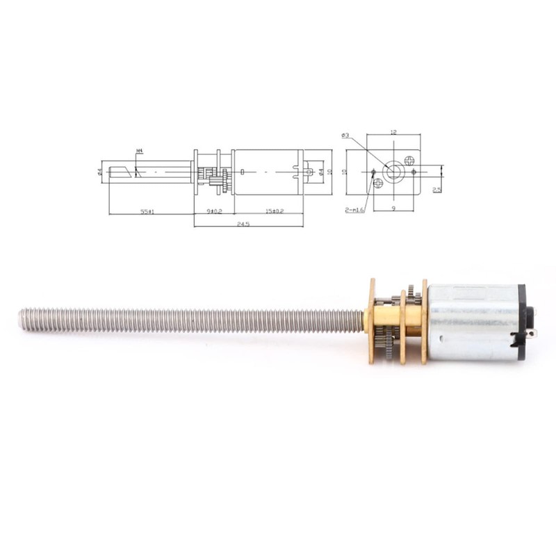 N20 Gear Motor Mini Metal Gear Motor Speed Reducer for