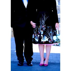 BABYONLINE D.R.E.S.S. Women Crinoline Petticoat for Vintage Dress Short Tutu Slips Underskirt, #423 Pink, Large