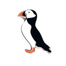 GBJUK Puffin Bird Enamel Pin Lapel Badge with Butterfly Clasp Back