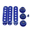 KAISH Blue ST Strat Pickup Covers Knobs and 5 Way